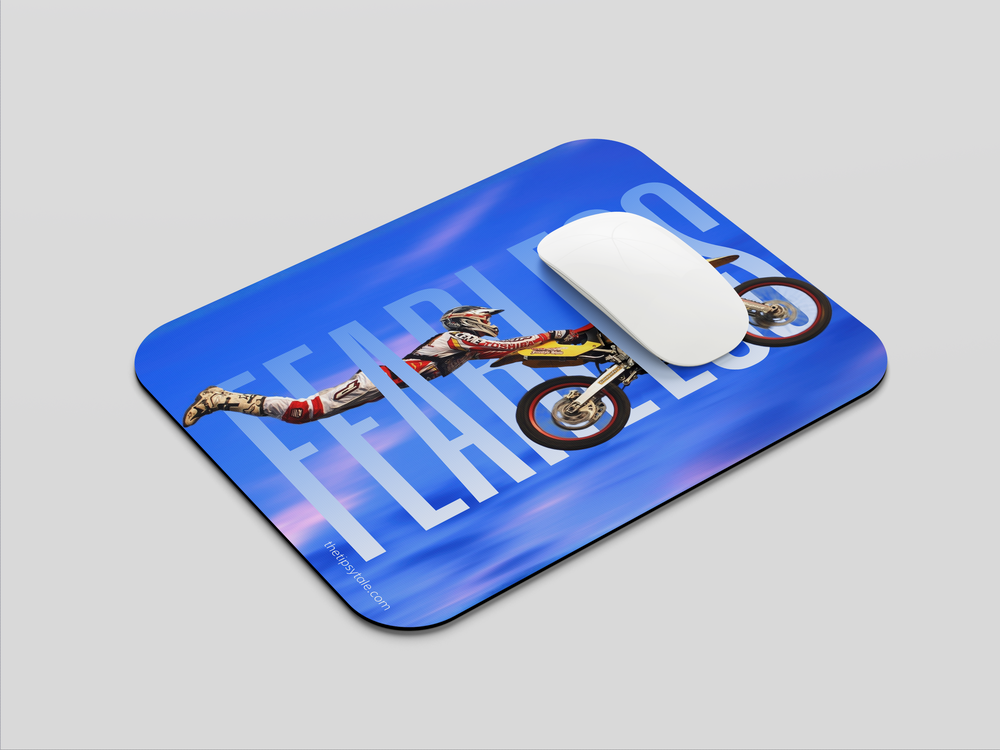"FEARLESS" Mousepad Enhance Your Workspace with Style