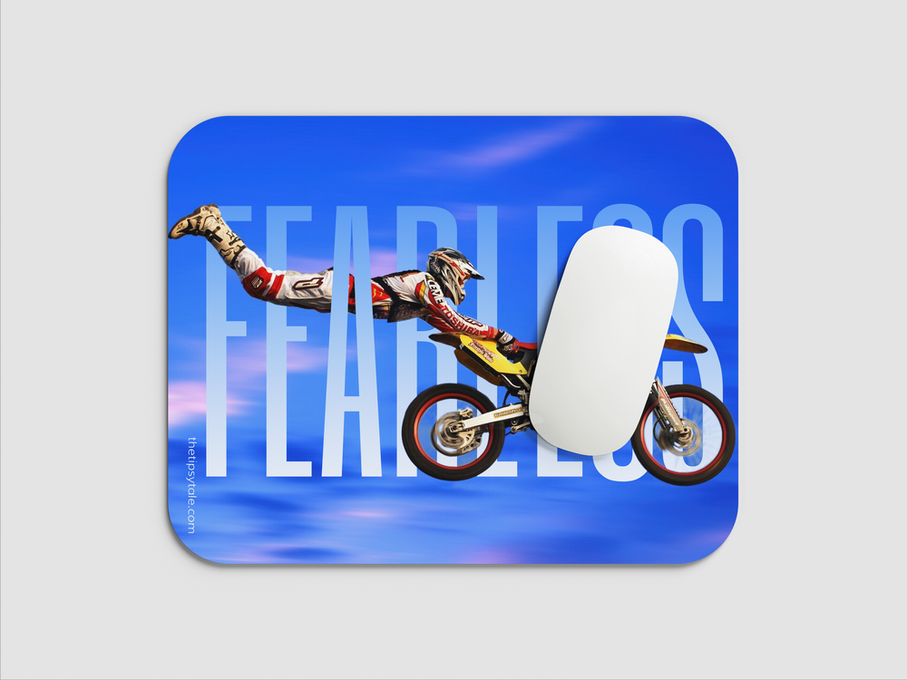 "FEARLESS" Mousepad Enhance Your Workspace with Style