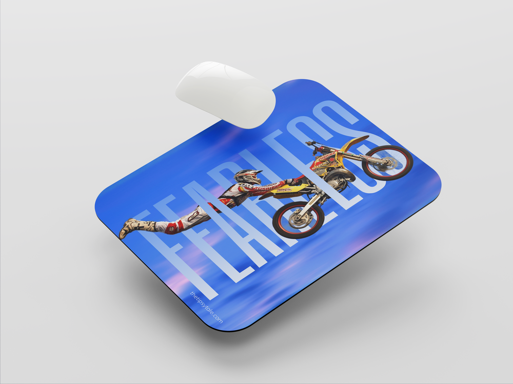 "FEARLESS" Mousepad Enhance Your Workspace with Style
