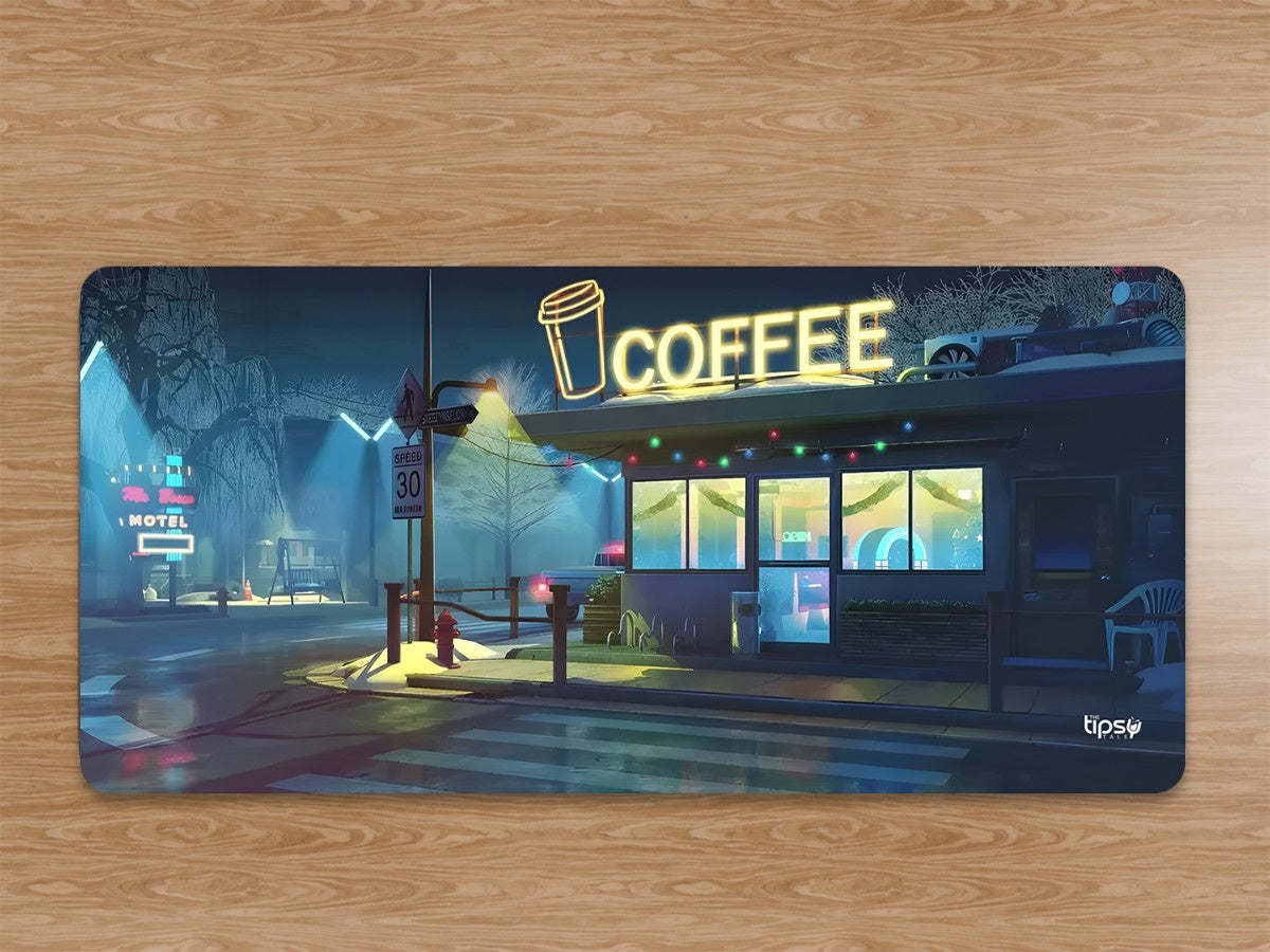 "MIDNIGHT BREW" Gaming Mousepad Elevate Your Gaming Experience