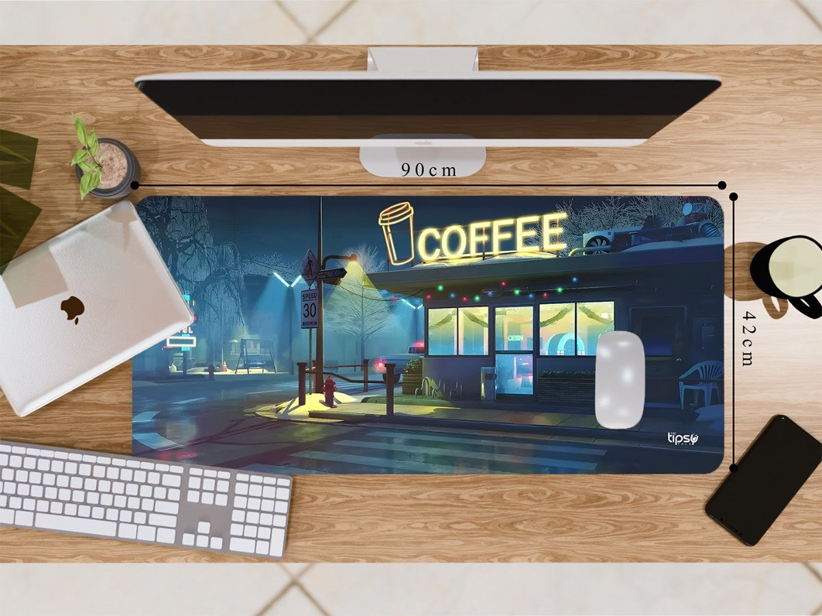 "MIDNIGHT BREW" Gaming Mousepad Elevate Your Gaming Experience
