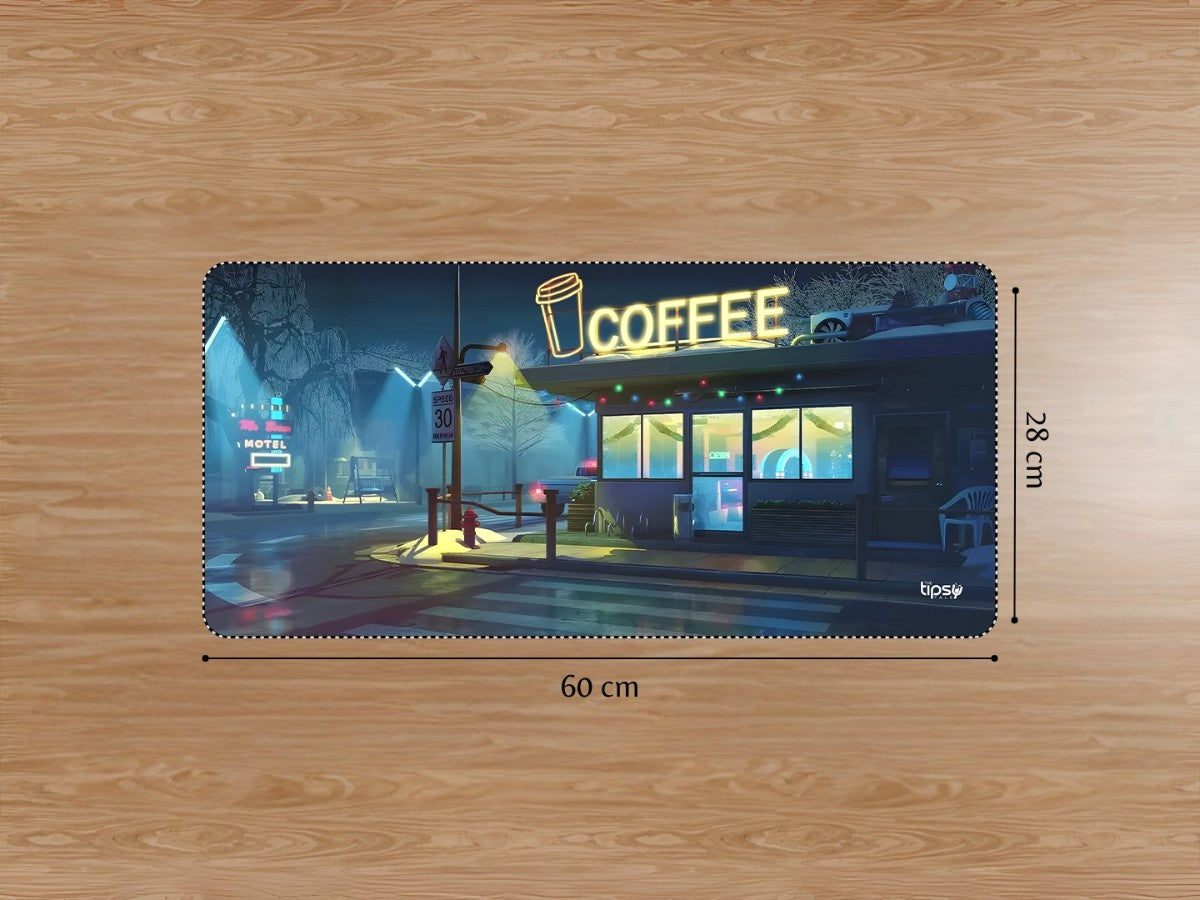 "MIDNIGHT BREW" Gaming Mousepad Elevate Your Gaming Experience