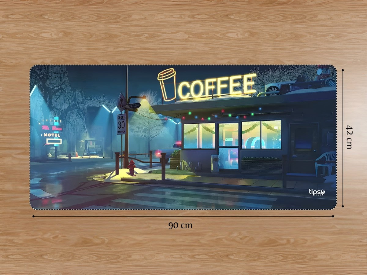 "MIDNIGHT BREW" Gaming Mousepad Elevate Your Gaming Experience