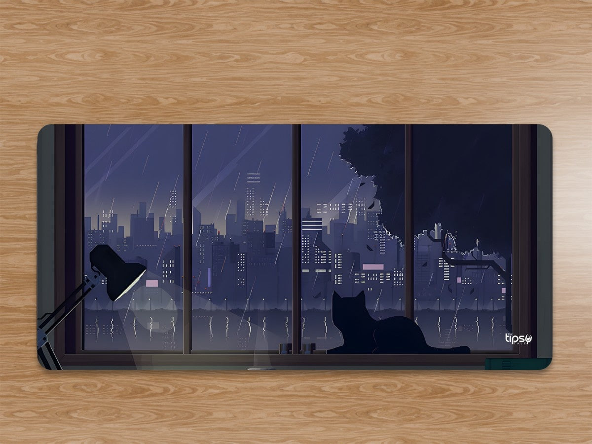 "IN THE DARK LIGHT- CAT" Gaming Mousepad Elevate Your Gaming Experience