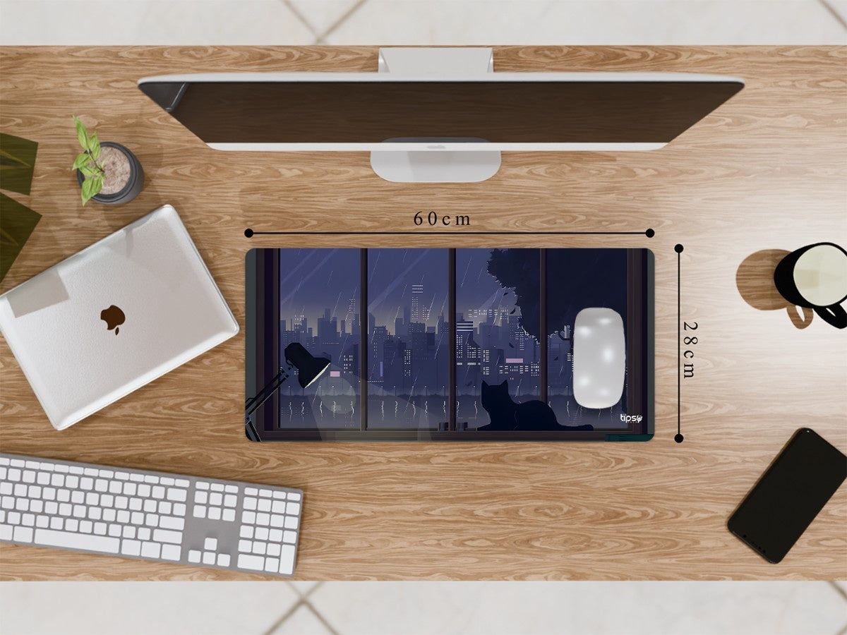 "IN THE DARK LIGHT- CAT" Gaming Mousepad Elevate Your Gaming Experience