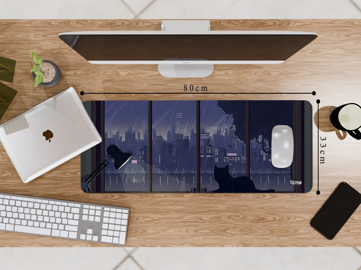 "IN THE DARK LIGHT- CAT" Gaming Mousepad Elevate Your Gaming Experience