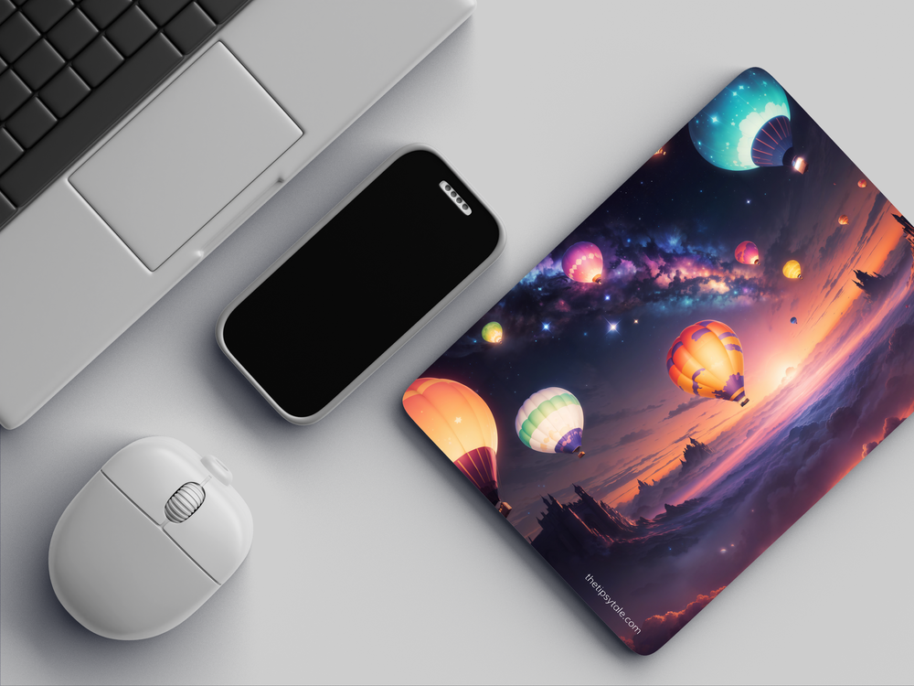"CELESTIAL BALLOONS" Mousepad Enhance Your Workspace with Style