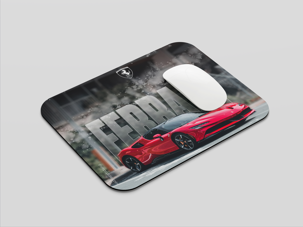 "FERRARI FURY" Mousepad Enhance Your Workspace with Style