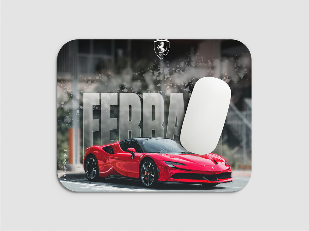 "FERRARI FURY" Mousepad Enhance Your Workspace with Style