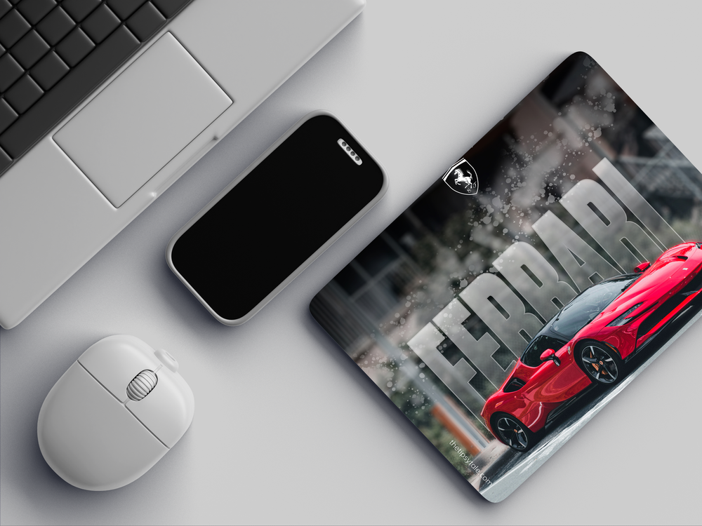 "FERRARI FURY" Mousepad Enhance Your Workspace with Style