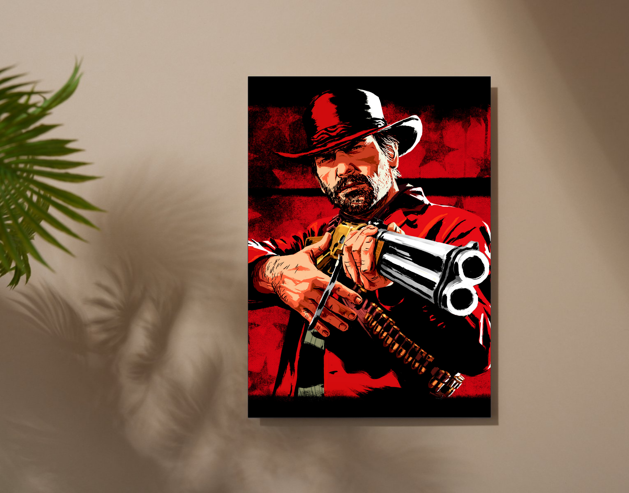 "RED DEAD REEDEMPTION "- Shiny & Sturdy Metallic Poster Art That Pops & Sticks (Literally!)