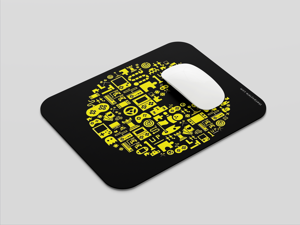 "PACMAN LIGHT BALL" Mousepad Enhance Your Workspace with Style