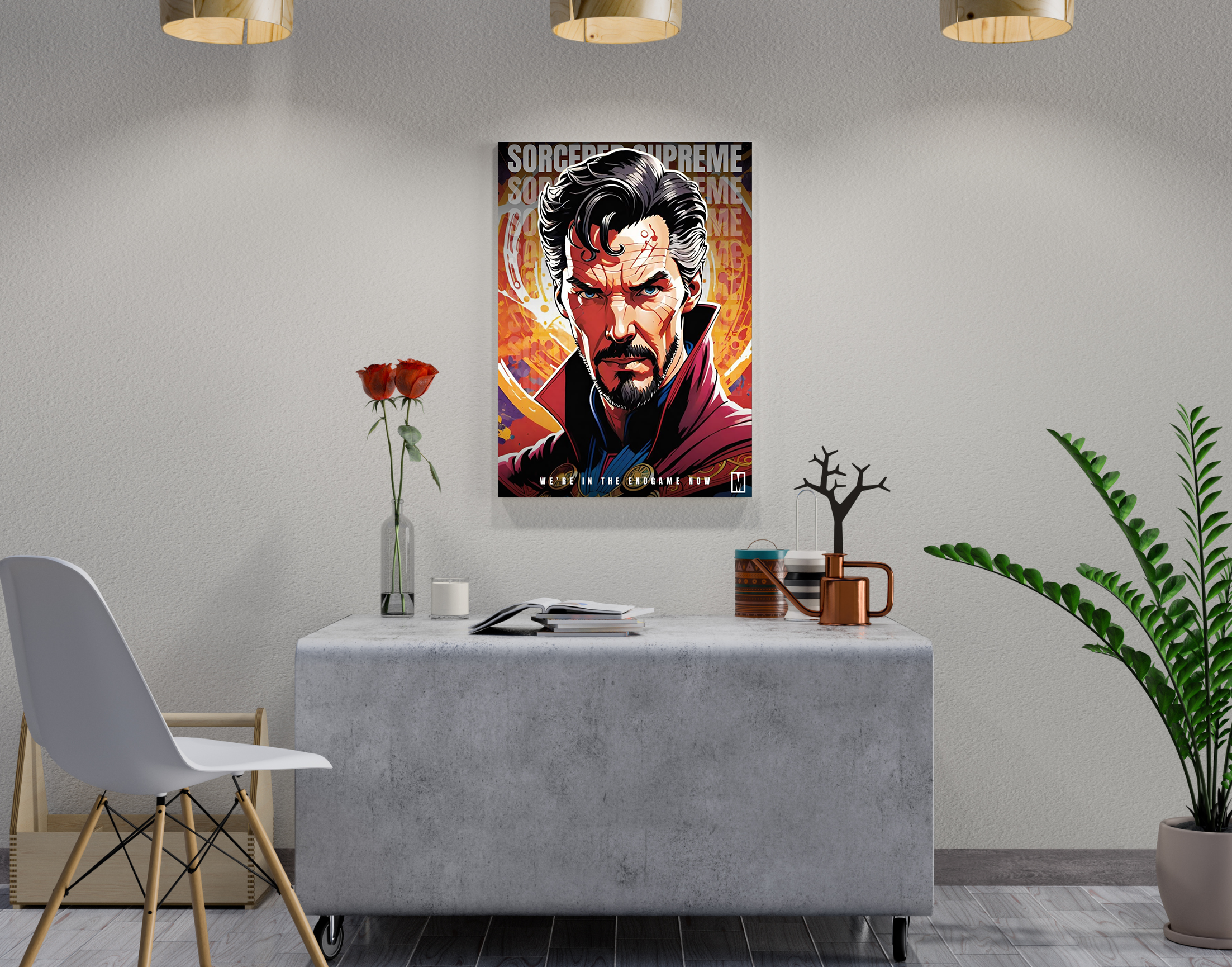 "Dr Strange"- Shiny & Sturdy Metallic Poster Art That Pops & Sticks
