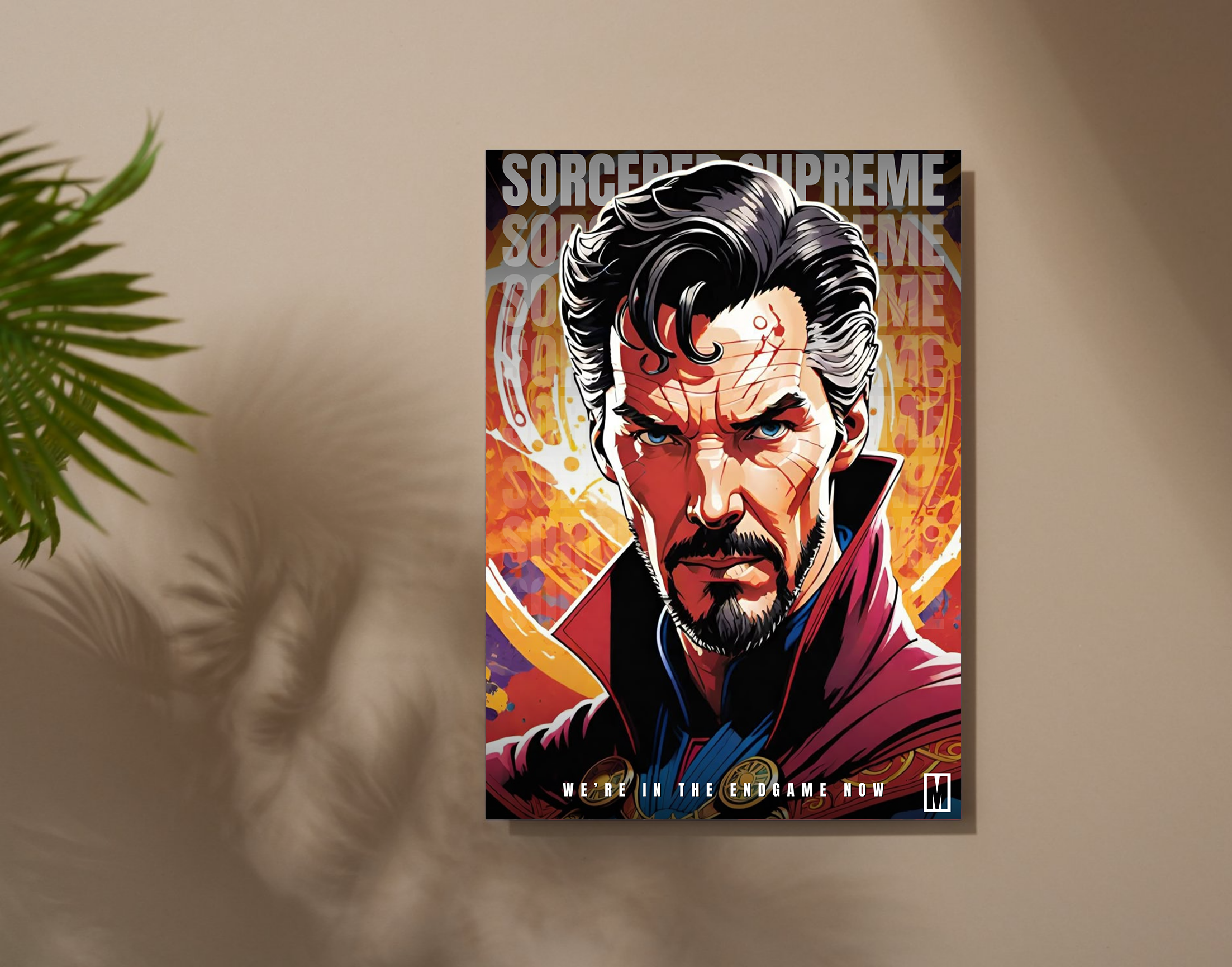 "Dr Strange"- Shiny & Sturdy Metallic Poster Art That Pops & Sticks