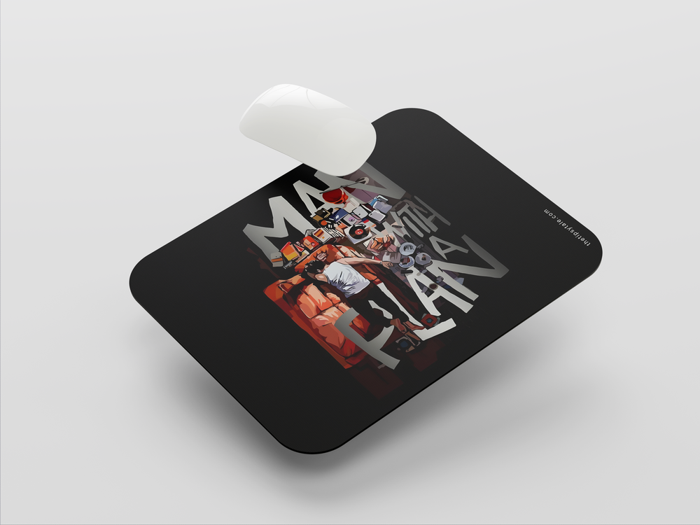 "MAN WITH A PLAN" Mousepad Enhance Your Workspace with Style