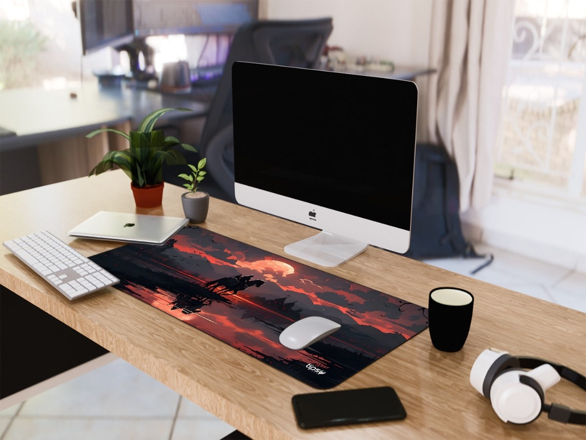 "SUNSET LAKE RIDER" Gaming Mousepad Elevate Your Gaming Experience