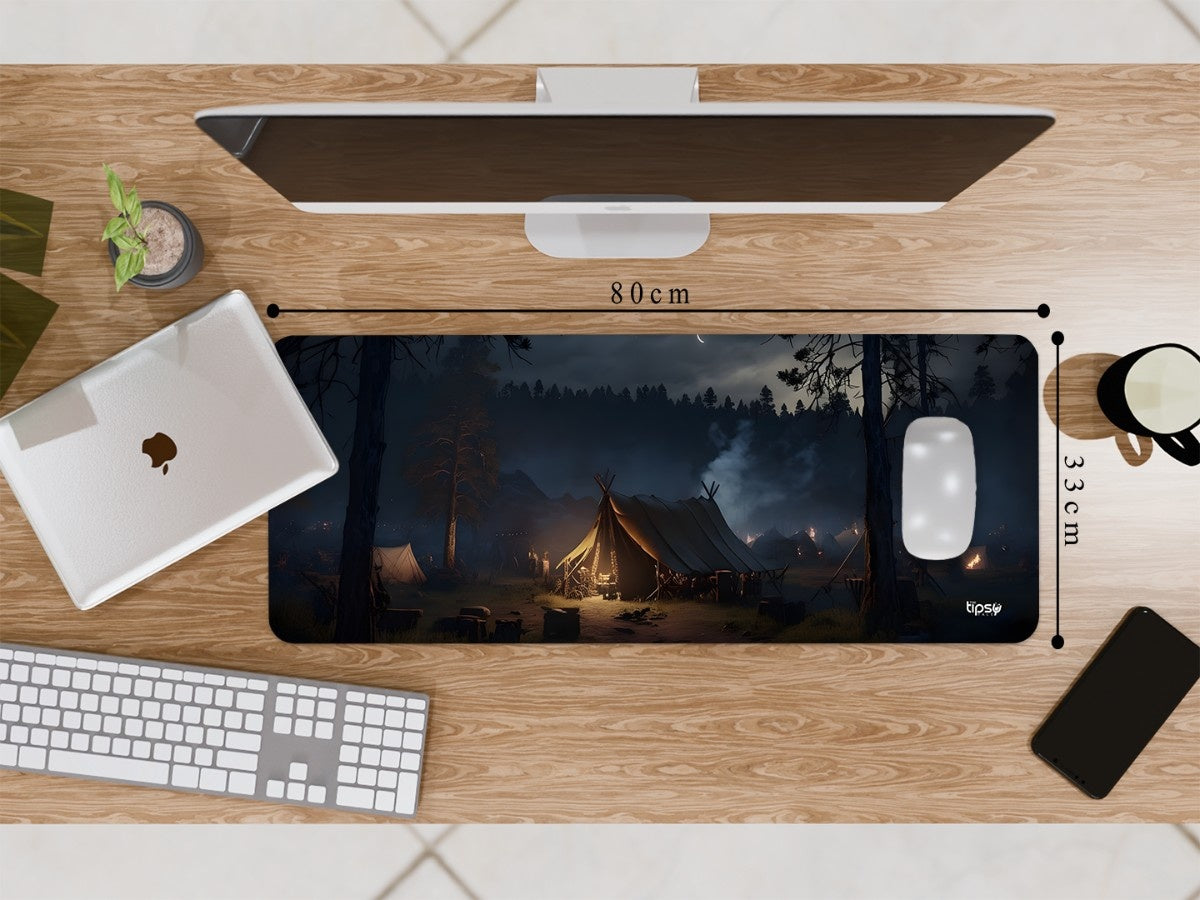 "MIDNIGHT EMBER CAMP" Gaming Mousepad Elevate Your Gaming Experience