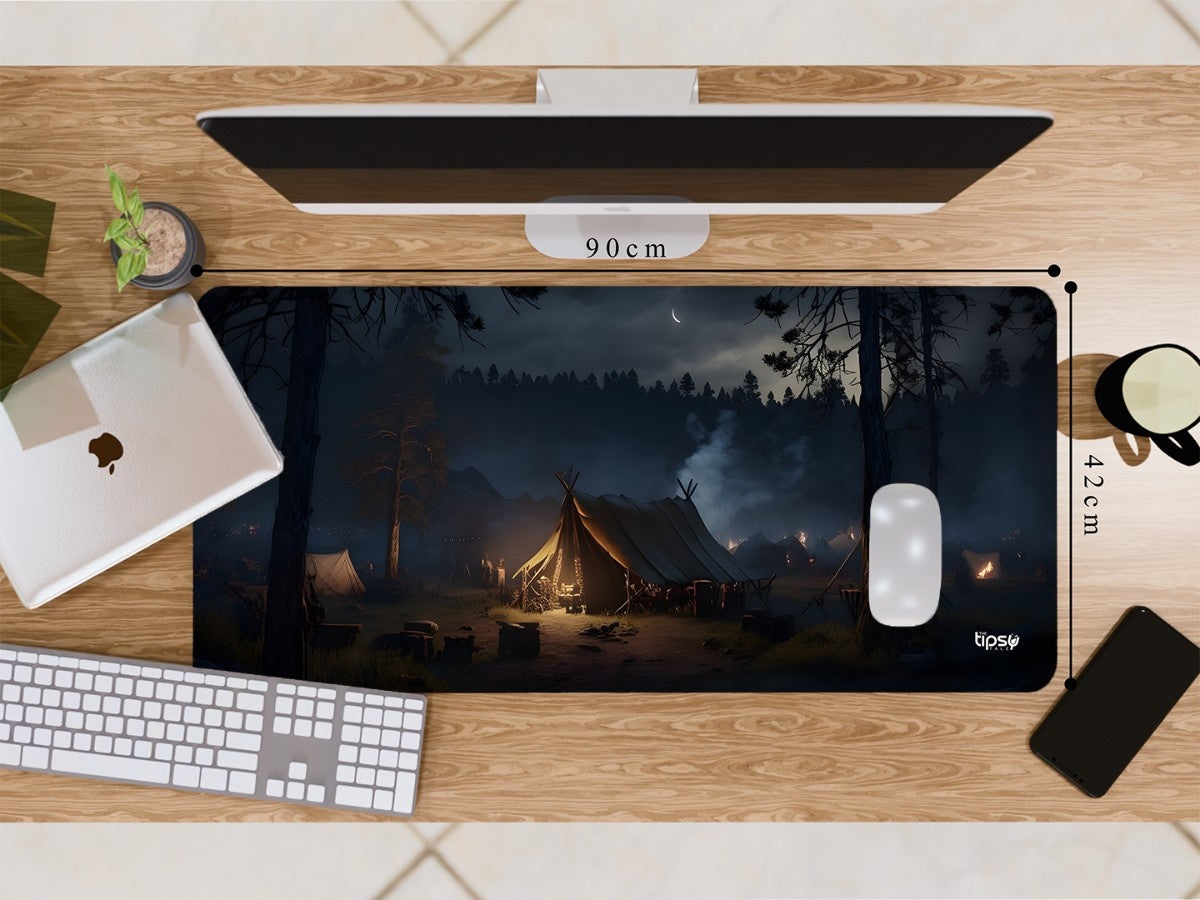 "MIDNIGHT EMBER CAMP" Gaming Mousepad Elevate Your Gaming Experience