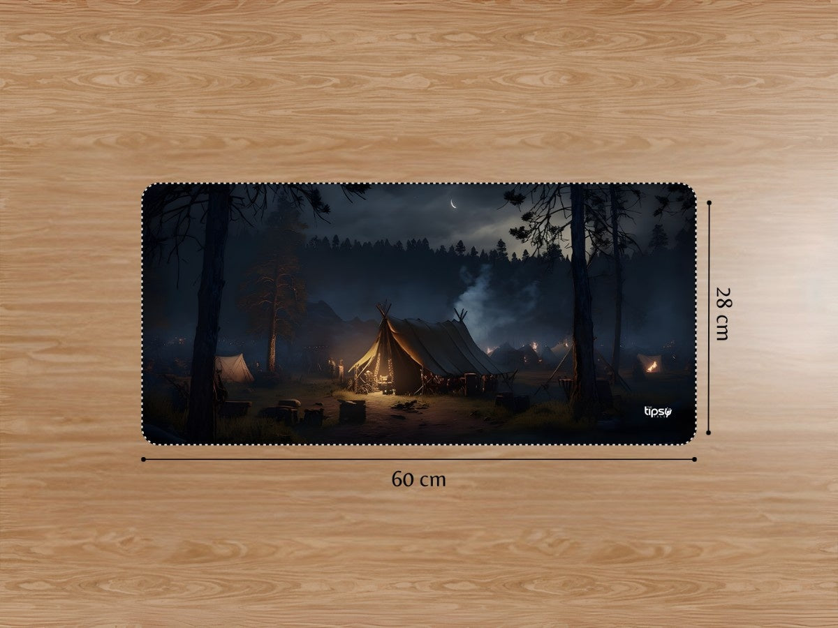 "MIDNIGHT EMBER CAMP" Gaming Mousepad Elevate Your Gaming Experience
