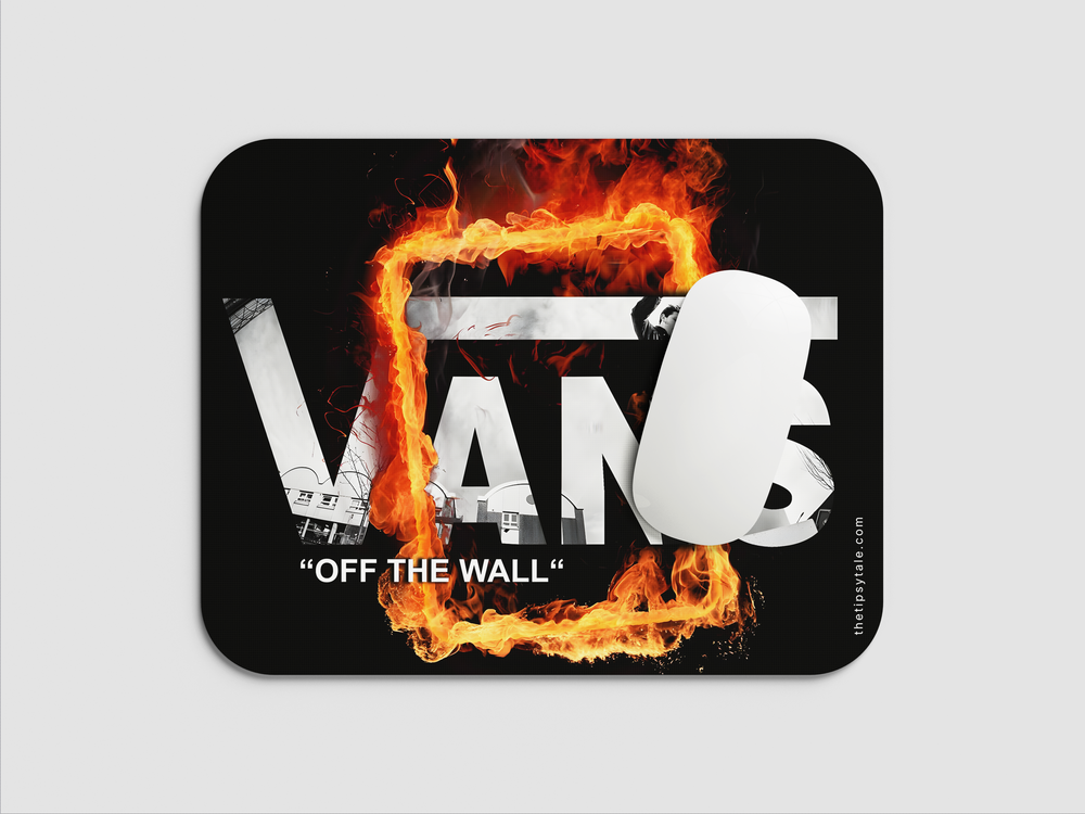 "VANS "OFF THE WALL"" Mousepad Enhance Your Workspace with Style
