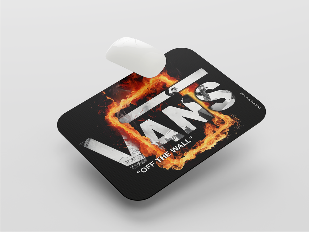 "VANS "OFF THE WALL"" Mousepad Enhance Your Workspace with Style