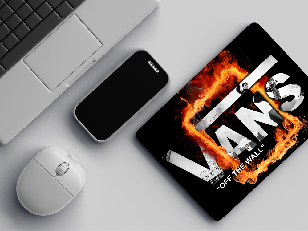 "VANS "OFF THE WALL"" Mousepad Enhance Your Workspace with Style