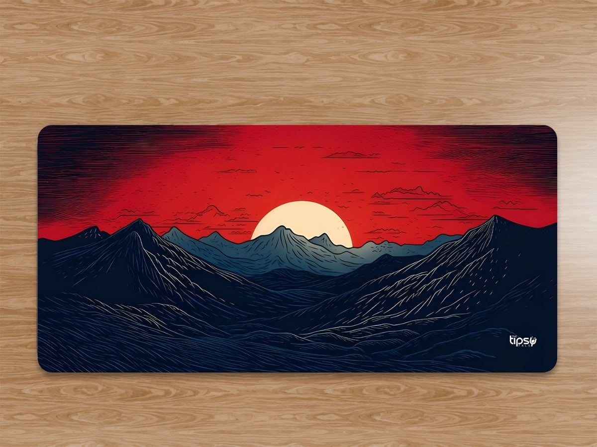 "MOON ON THE MOUNTAIN" Gaming Mousepad Elevate Your Gaming Experience