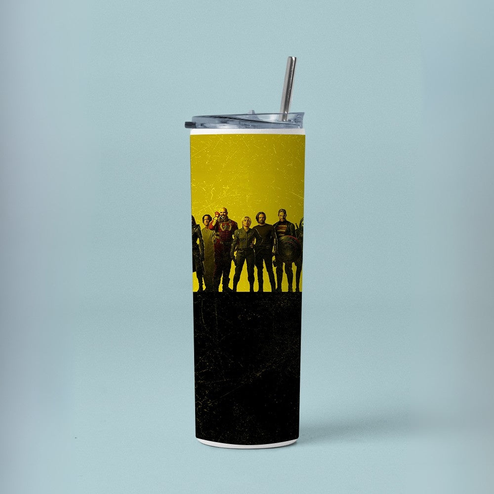 "Thunderbolts" Tumbler with Metal Straw
