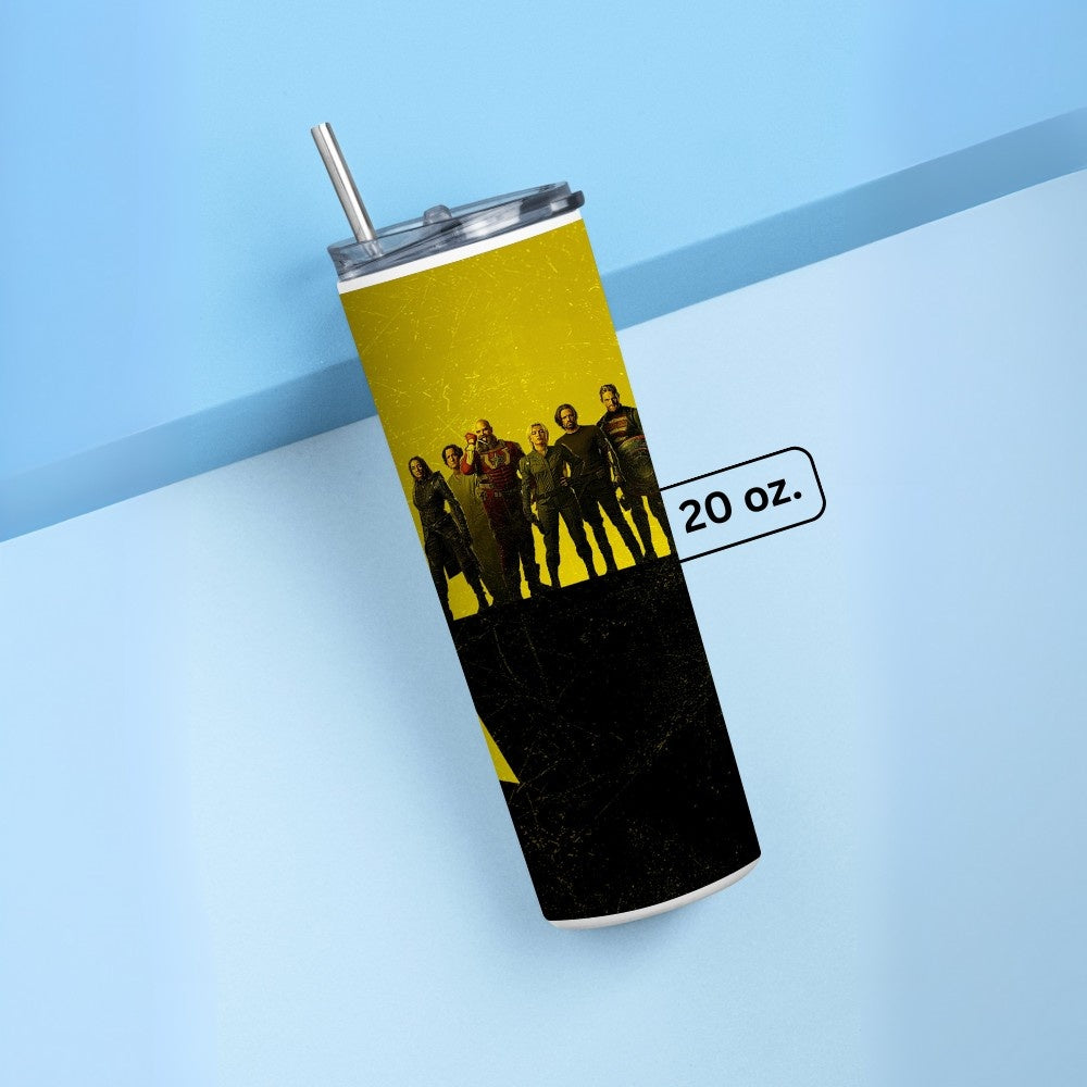 "Thunderbolts" Tumbler with Metal Straw