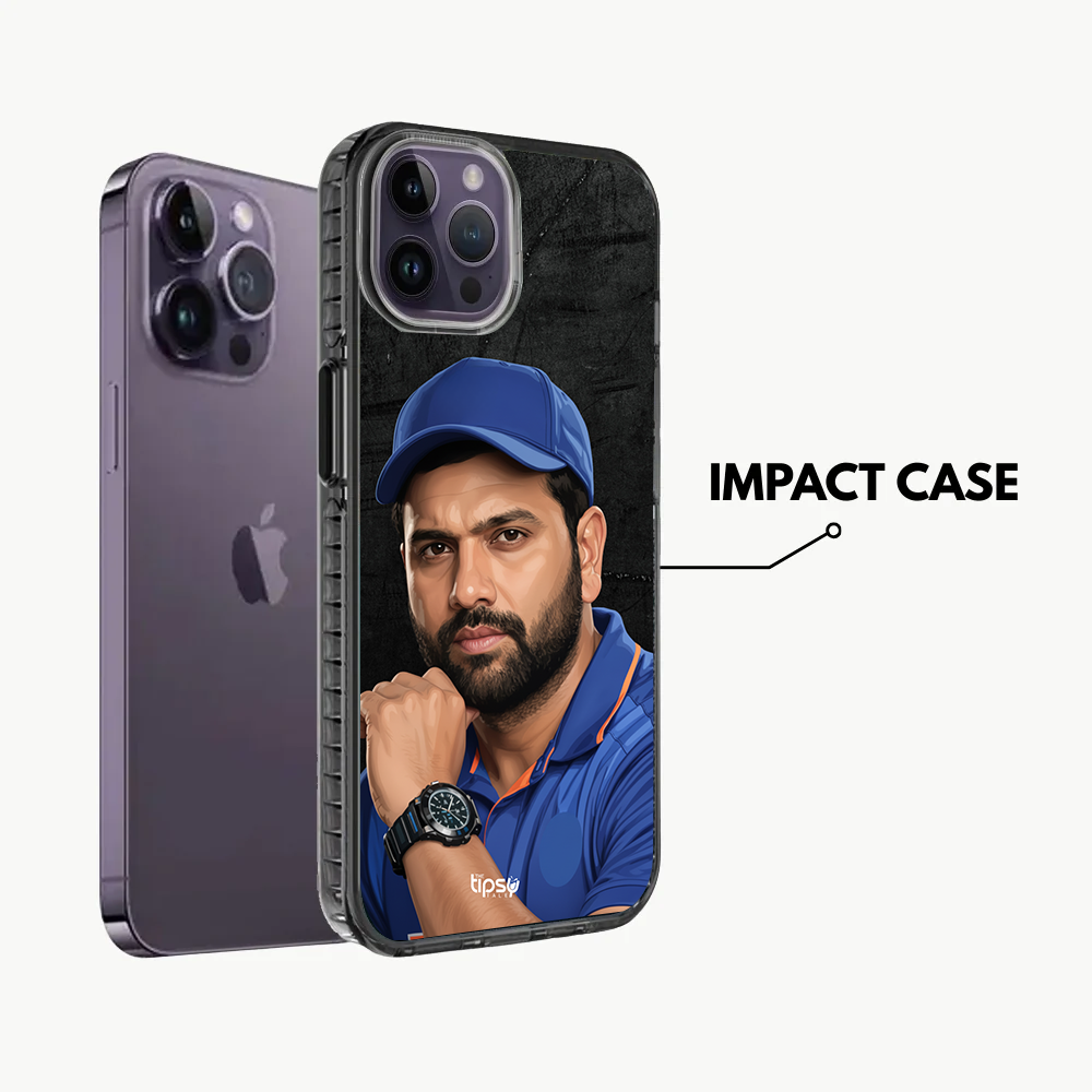 "ROHIT SHARMA: CRICKET FANDOM" -Mobile Covers Shock Resistant, Slim & Stylish Cases