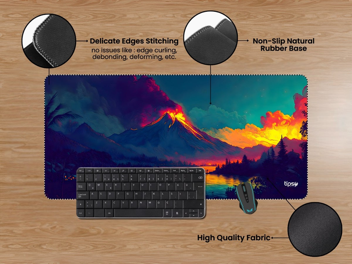 "VOLCANIC RADIANCE" Gaming Mousepad Elevate Your Gaming Experience