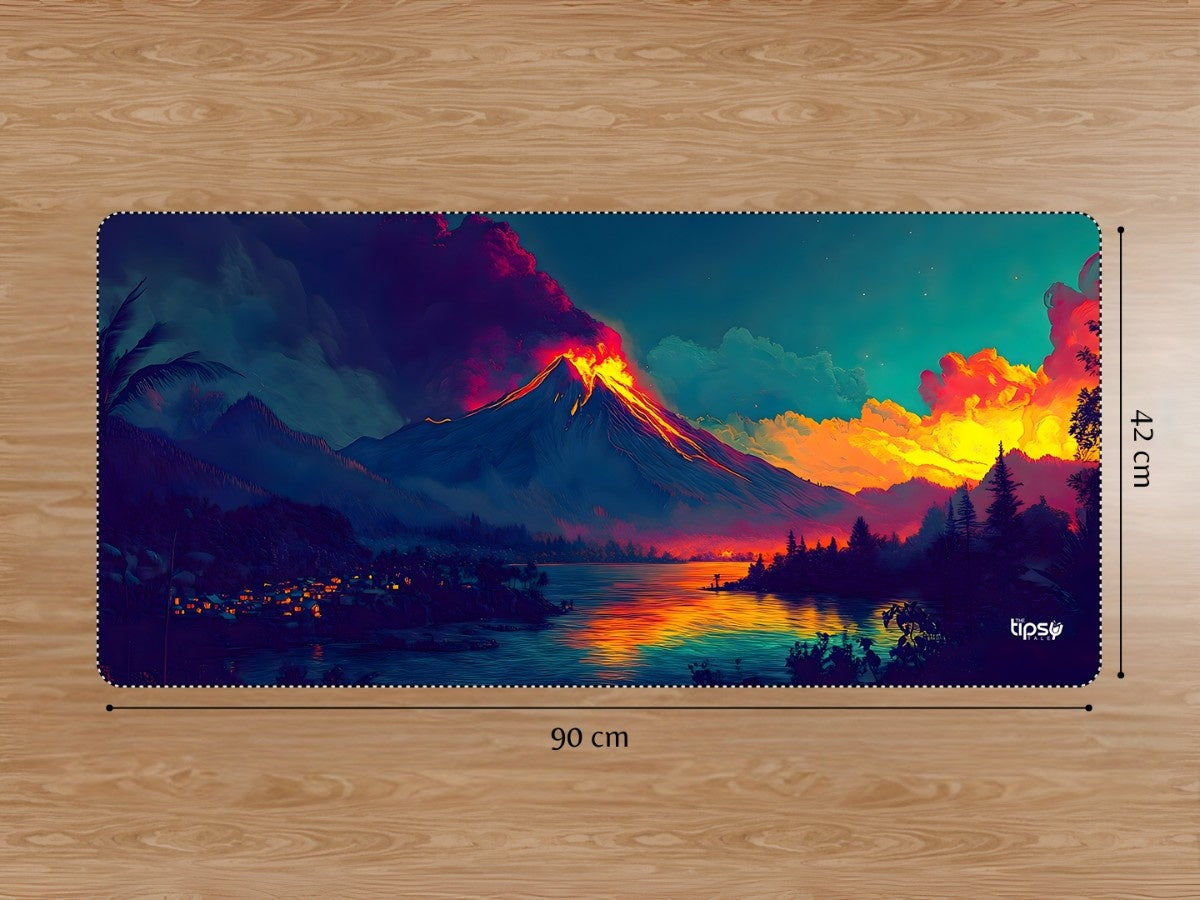 "VOLCANIC RADIANCE" Gaming Mousepad Elevate Your Gaming Experience