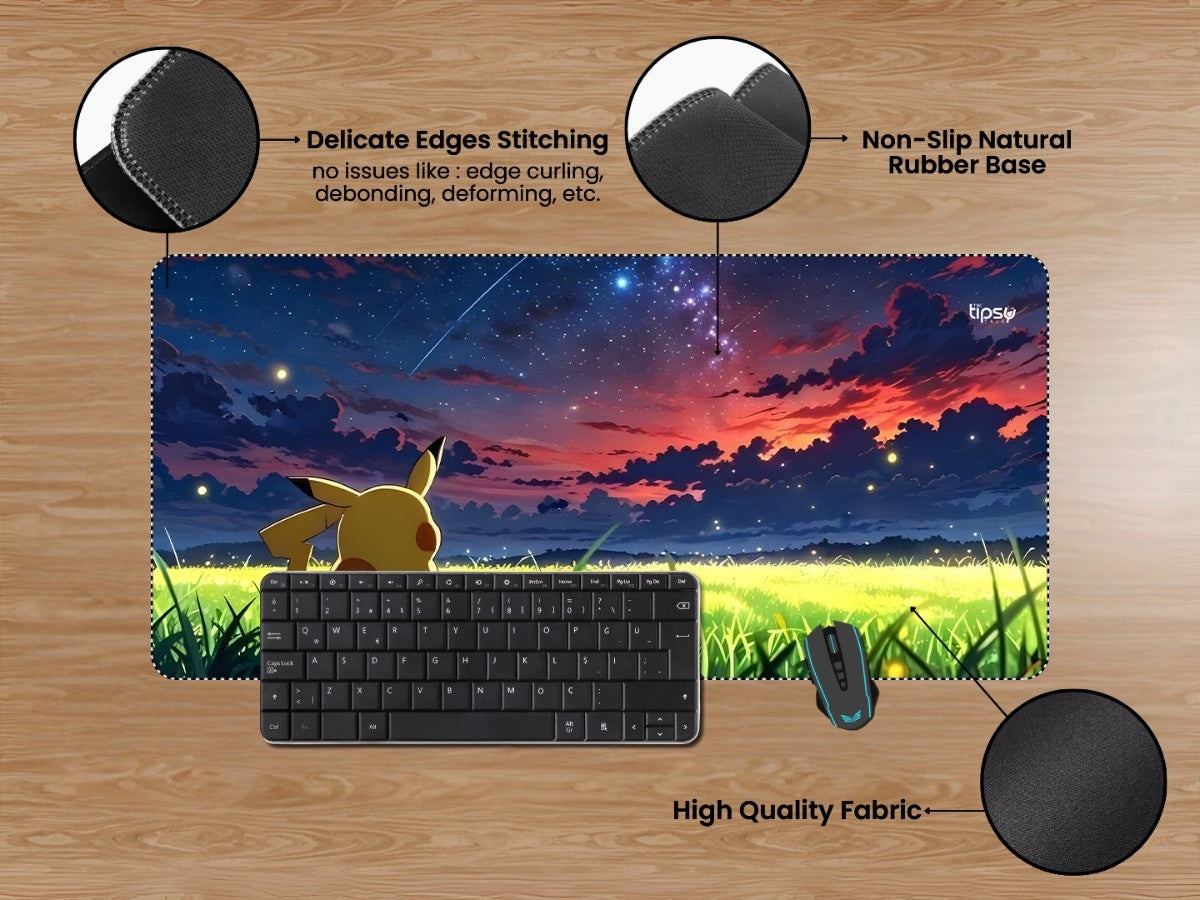 "PIKACHU DREAMY SKY " Gaming Mousepad Elevate Your Gaming Experience
