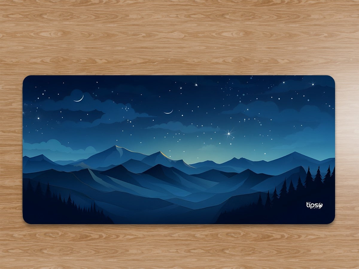 "STARRY NIGHT MOUNTAIN " Gaming Mousepad Elevate Your Gaming Experience