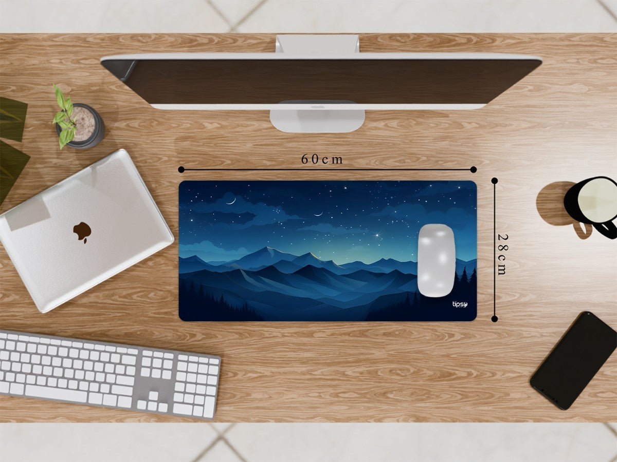 "STARRY NIGHT MOUNTAIN " Gaming Mousepad Elevate Your Gaming Experience
