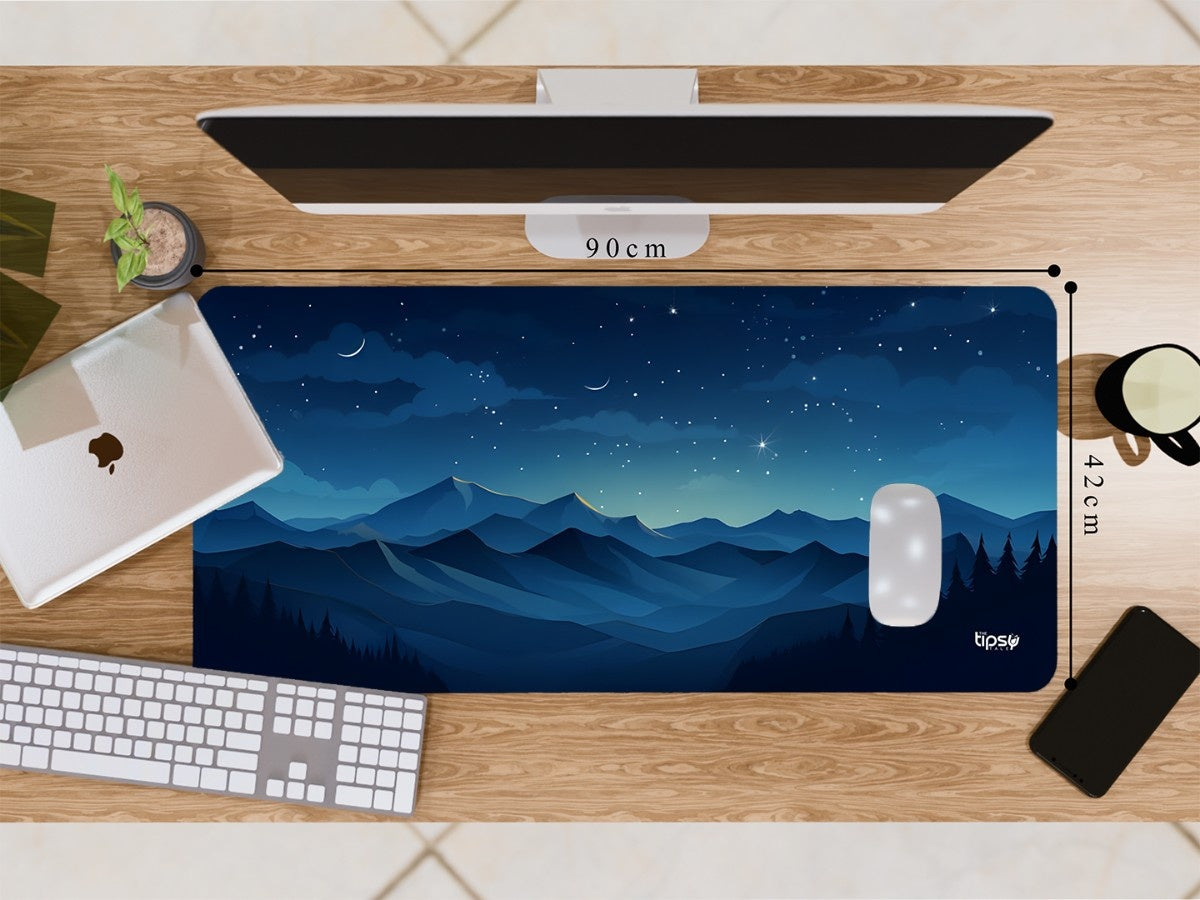 "STARRY NIGHT MOUNTAIN " Gaming Mousepad Elevate Your Gaming Experience