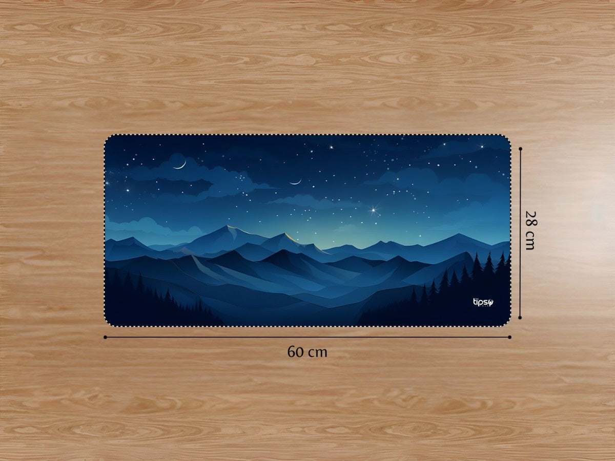 "STARRY NIGHT MOUNTAIN " Gaming Mousepad Elevate Your Gaming Experience