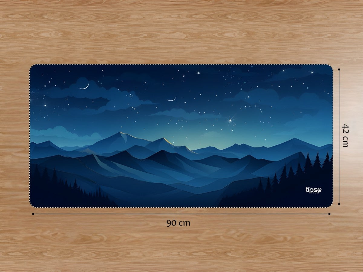 "STARRY NIGHT MOUNTAIN " Gaming Mousepad Elevate Your Gaming Experience