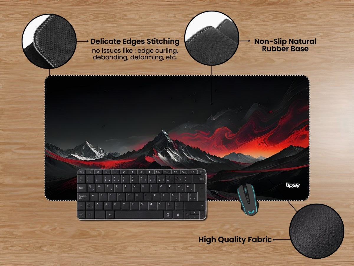 "ECLIPSE OF FIRE" Gaming Mousepad Elevate Your Gaming Experience
