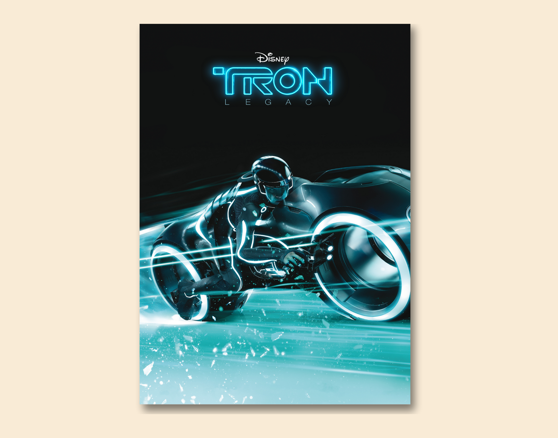 "TRON LEGACY : LEVEL 1"- Shiny & Sturdy Metallic Poster Art That Pops & Sticks (Literally!)