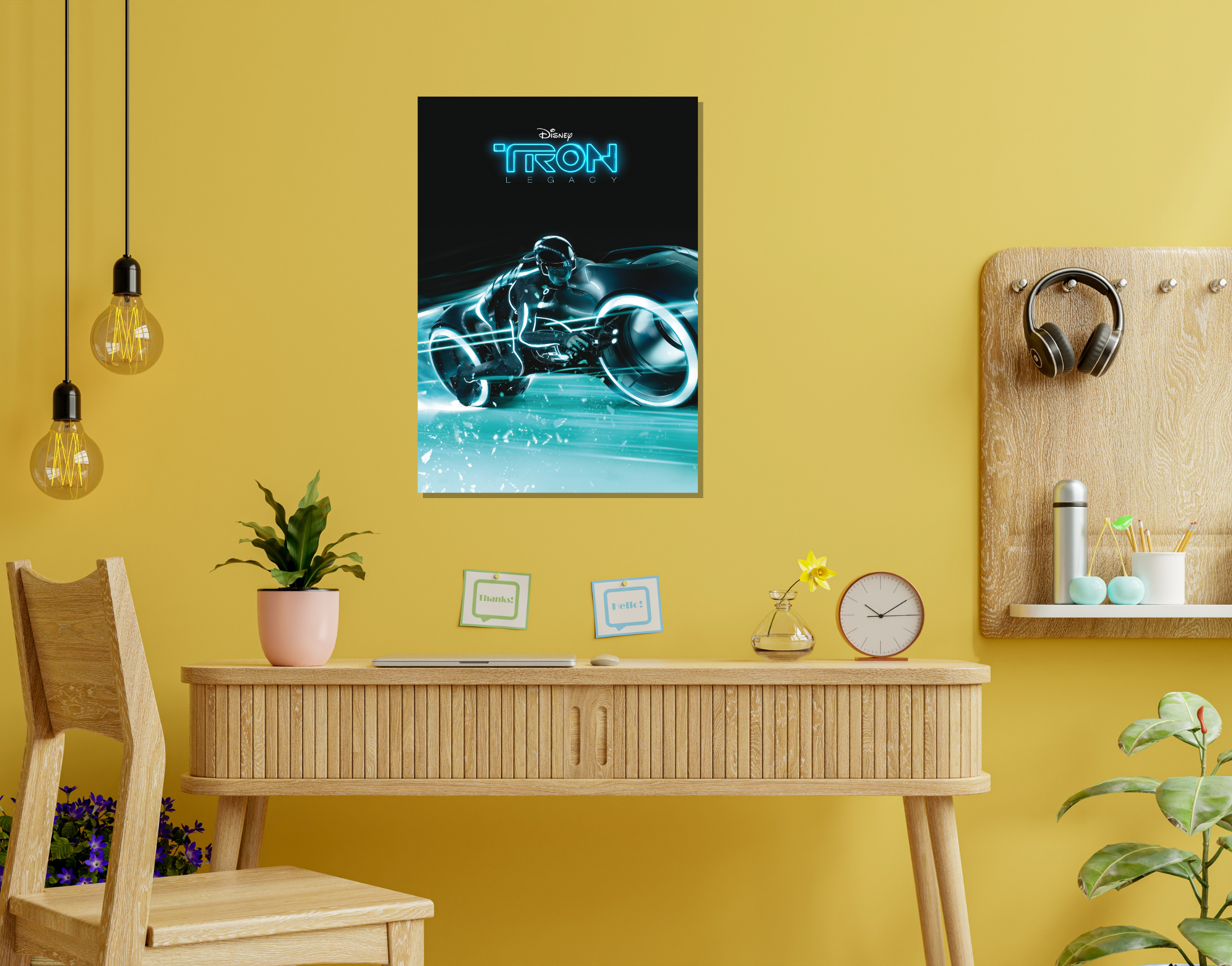 "TRON LEGACY : LEVEL 1"- Shiny & Sturdy Metallic Poster Art That Pops & Sticks (Literally!)