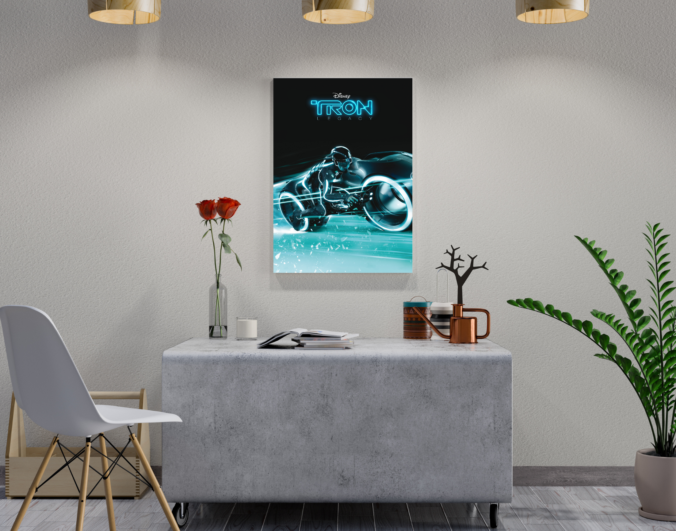 "TRON LEGACY : LEVEL 1"- Shiny & Sturdy Metallic Poster Art That Pops & Sticks (Literally!)