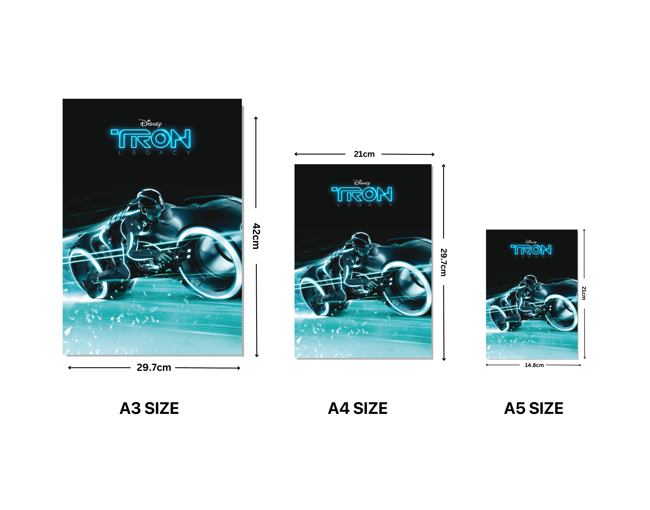 "TRON LEGACY : LEVEL 1"- Shiny & Sturdy Metallic Poster Art That Pops & Sticks (Literally!)