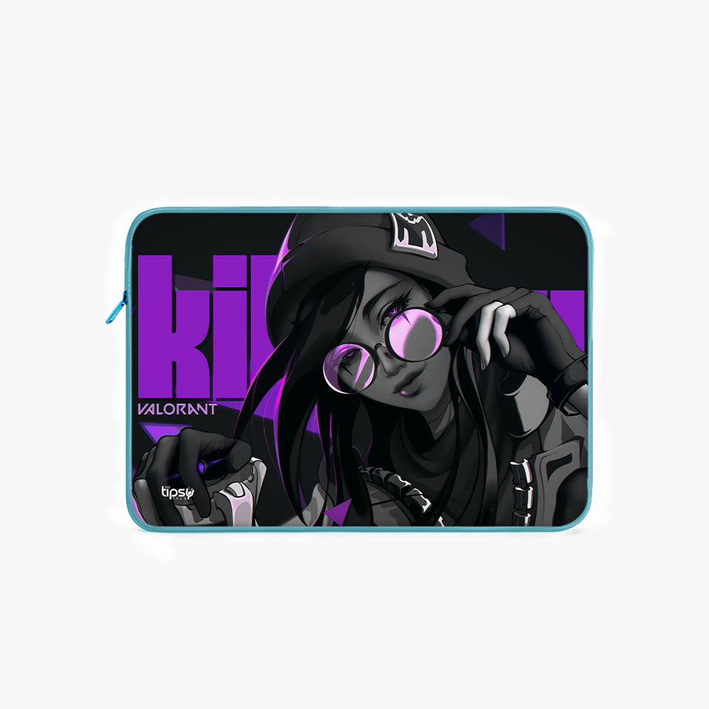"KILLJOY :VALORANT GAMING" Laptop Sleeves:Bold Modern Design for Every Size