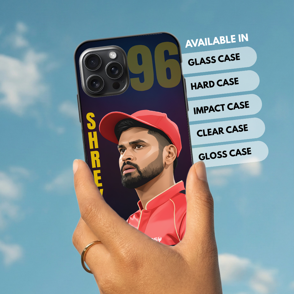 "SHREYAS IYER: CRICKET FANDOM" -Mobile Covers Shock Resistant, Slim & Stylish Cases