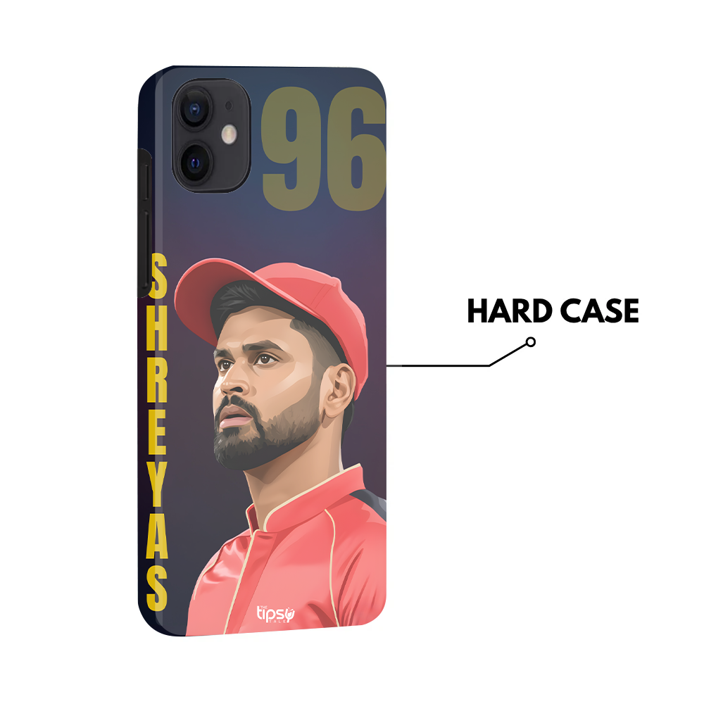 "SHREYAS IYER: CRICKET FANDOM" -Mobile Covers Shock Resistant, Slim & Stylish Cases