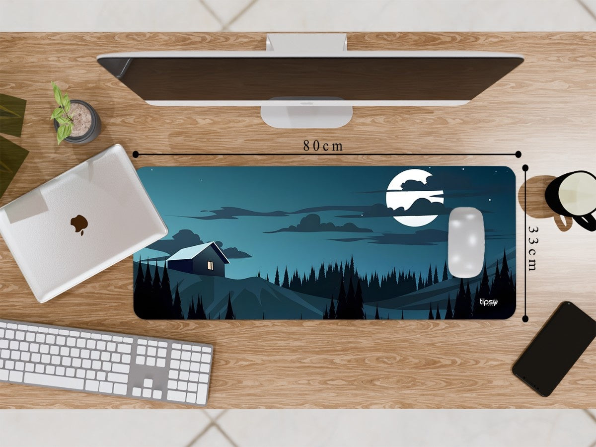 "STILLNESS UNDER THE MOON" Gaming Mousepad Elevate Your Gaming Experience