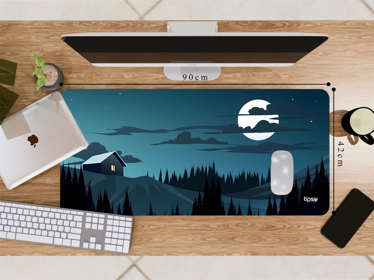 "STILLNESS UNDER THE MOON" Gaming Mousepad Elevate Your Gaming Experience