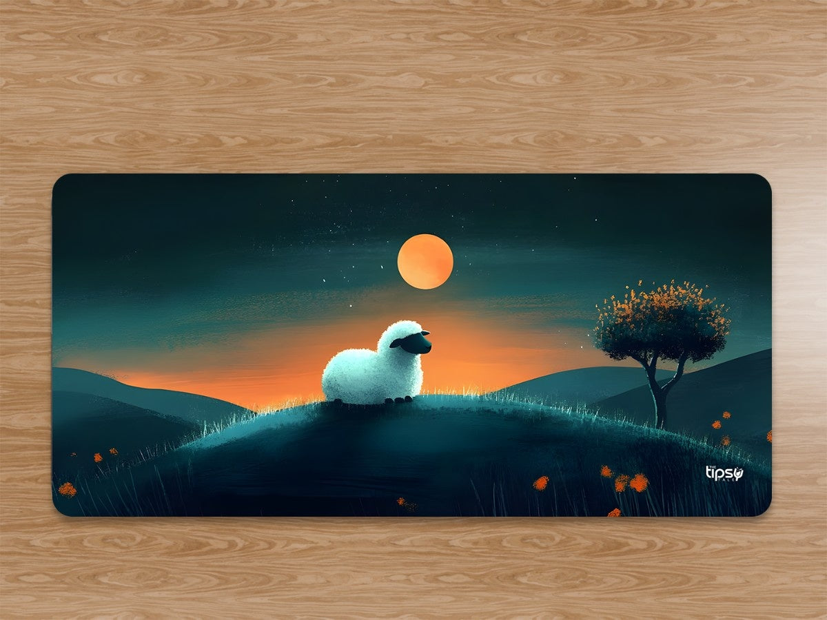 "LITTLE LAMB AT DUSK" Gaming Mousepad Elevate Your Gaming Experience