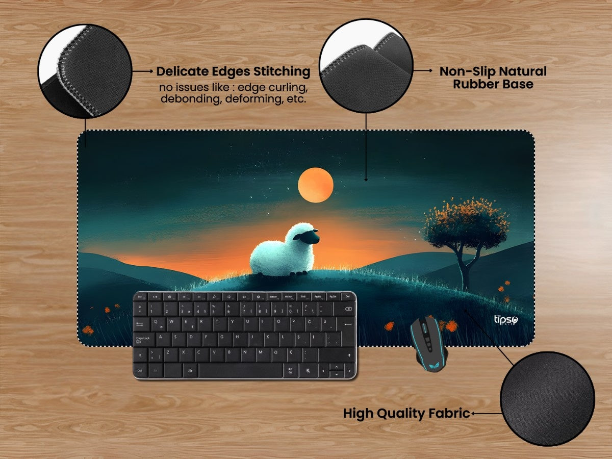 "LITTLE LAMB AT DUSK" Gaming Mousepad Elevate Your Gaming Experience